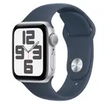 APPLE WATCH SE GPS 40MM SILVER ALUMINIUM CASE WHITE SPORT BAND - REGULAR