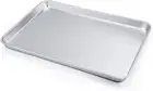 Large Baking Sheet, P&P CHEF Stainless Steel Cookie Sheet Baking Pan Tray, Recta
