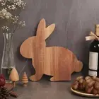 Bunny Cutting Board Wood Bread Board Countertop Kitchen Baking Tools Cheese