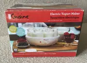 Euro Cuisine Italian Digital Electronic Automatic Yogurt Maker 7 Glass Jars