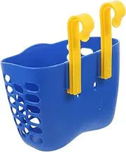BESPORTBLE Pp Plastic Detachable Bike Basket for Boy Girl Durable Storage Dark Blue No Sticker Scratch Resistant Easy to Attach for Leisurely Rides