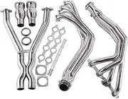 liwei store Automotive Stainless Steel Exhaust Manifold Compatible With Chevy LS1 LS6 C5 1997-2000