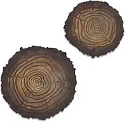[Sizzix] Bigz Die with Texture Fades Embossing Folder 664232 Tree Rings Mini by Tim Holtz, One Size