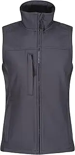 [REGATTA] Womens/Ladies Flux Softshell Bodywarmer/Sleeveless Jacket (Water Repellent & Wind Resistant) (UK Size: 16) (Seal Grey)