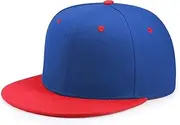KiRYu Unisex Baseball Cap Visor Dad Cap Fishing hat Flat Adjustable Snapback Hat Unisex Hip Hop Baseball Cap redblu