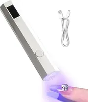 UV Nail Lamp - Portable Rechargeable Flash Nail Lamp | Quick Drying Phototherapy Advanced Nails Lamp UV LED | Compact UV Lamps for Rhinestone Glue Decoration at Home