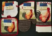 Kitchen Linen Farm Fresh Rooster Theme, Potholder, Oven Mitt..., Select: Item