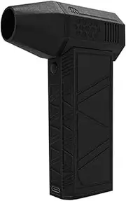 Compressed Air Duster, 130000RPM Compressed Air Duster, Handheld Multifunctional Portable Silent Fan, for Computer Keyboard,Outdoors,Car,Home(Black) (Black)