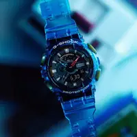 在飛比找momo購物網優惠-【CASIO 卡西歐】G-SHOCK 繽紛半透明手錶(GA-