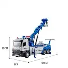 1/50 Scale Double Hook Rescue Crane Truck Alloy Model Toys Metal
