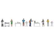 Noch 16277 HO/OO Gauge At the Buffet Themed Figure Set