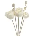 6PCS Rattan Reed Stick Rose Flower Fragrance Aroma Diffuser Refill Home Bathroom