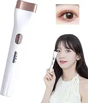 Heated Eyelash Curler, 5D Electric Eyelash Curler 3 Temperature Modes Electric Eyelash Curler, Rechargeable Heated Eyelash Curler, Eyelash Curler Tool for Women, Long Lasting Natural Eyelashes (White)