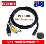 USB AV Video Cable Data Cord For Pentax K100D K10D K110D K2000 K200D K20D K7 AU