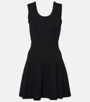 [Alaia] Alaïa Pointelle minidress AU 14 black