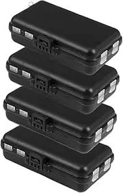 EXHUMKY 4pcs Fishing Storage Box Bait Holder Organizer with Detachable Compartments Durable Material Translucent Cover for Tackle Management and Outdoor Fishing Activities