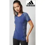 【雲購】現貨 愛迪達 ADIDAS CF5997 女款 藍色 短袖上衣 運動服 T恤 跑步上衣 跑步T恤 舒適 透氣