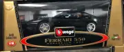 1996 FERRARI 550 MARANELLO BLACK 1:18 by BURAGO 3344 BRAND NEW IN OLD BOX