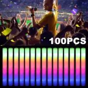10/30Pc LED Foam Glow Sticks Bulk Light Up Flashing Stick Party Cheer Wand Rally