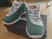 AND1 Tai Chi LX Mid Basketball Shoes US Size 8.5 White Green Copper / Brand New