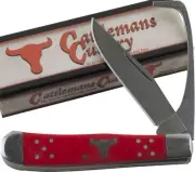Cattlemans Cutlery Red Delrin Handles Farriers Companion Pocket Knife Hoof Pick