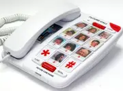 Picture Corded Phone Amplified Hearing Impaired