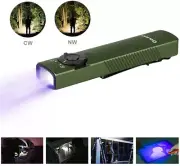 Olight Arkfeld UV + White LED Flashlight, 1000 Lum, OD Green, CW/NW