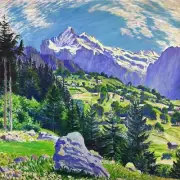 June Morning near Grindelwald Painting by Waldemar Fink Reproduction