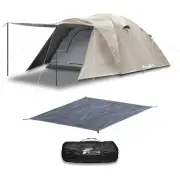 FIELDOOR Field Camp Dome 300 with fly sheet light beige ground sheet with p 960