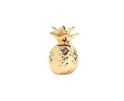 Pineapple Coin Piggy Bank Decorative Ceramic Pineapples Shaped Save Money Cans - Gold