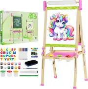 Easel for Kids,Toddler Art Easels for Painting, Stand Kids Easel White Board Dry