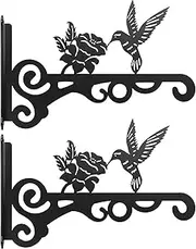 Plant Hanger Indoor,Iron Heavy Duty Outdoor Plant Hanger - Shelf Brackets & Supports for Tree Railing Deck Fence Window Balcony Hummingbird Patio Porch