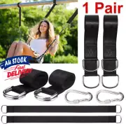 2Pcs Patio Tree Outdoor Hanging Strap Garden Hammock Swings 150cm Swing Straps