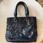 CHANEL 香奈兒 托特包 A34209 25C 27C 帆布 PARIS-BIARRITZ系列 PM 日本直送 二手