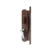 Rolltrak Brown Keyed Sliding Screen Door Lock Home Sliding Door Hardware