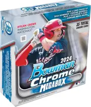 2024 Bowman Chrome Baseball Factory Sealed Mega Box - Baseball Complete Sets