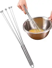 Egg Whisk | Stainless Steel Hand Mixer Beater - Portable Hand Easy Whisk Egg Beater for Kitchen Baking, Beating, Whisking