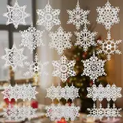 36 Pcs Snowflake Christmas Ornaments Crochet Snowflake Decorations Christmas