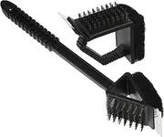 Barbecue Brush for Cleaning Grill 2pcs Copper Wire Brush BBQ Cleaner Scraper for Outdoor Cooking Random Color