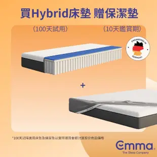 【德國Emma】Hybrid床墊 贈保潔墊 單人加大(歐洲獲獎最多獨立筒床墊 獨家專利涼感記憶棉+獨立筒彈簧)