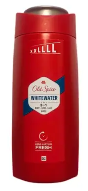OLD SPICE WHITEWATER 3-IN-1 BODY HAIR FACE WASH 675ML (23 FL OZ) LONG-LASTING
