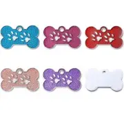 Bone-Shaped Personalized Pet Name Tags - custom dog id tags, collar dog name tag