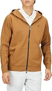 St ANDREWS(セントアンドリュース) 042-3272051 Men's Full Zip Knit Hoodie (14G Cotton Sheeting x Cable Knit) / Golf