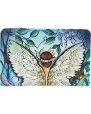 Anuschka Enchanted Garden Two-Fold Small Women Bi-Fold Wallets