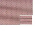Dollhouse Miniatures 1:12 Scale Brick: Red On Black, 12X16 #FF60660