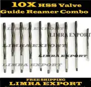 10X HSS Valve Guide Reamer Combo 3MM 4M 4.5M 5M 5.5M 1/4''9/32''5/16''11/32''3/8