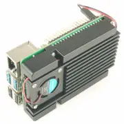 Cooling Base for Raspberry Pi 4B Aluminum Heatsink Quiet Turbo Blower Fan Cooler