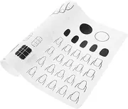 Beatifufu Silicone Manicure Pad Fingernail Mat Nail Mat Nail Template Mat Manicure Art Mat Manicure Mat Nail Application Mat