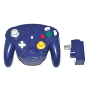 2.4GHz Wireless Gamepad Controller Gamepad joystick with receiver for N-G-C for GameCube for wii purple