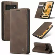 CaseMe Magnetic Leather Wallet Card Case Google Pixel 8 7 6 Pro